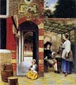 Courtyard of a House in Delft